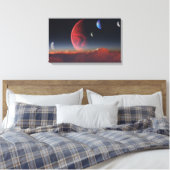 Eine seltene Ausrichtung (Cloudtops) Leinwanddruck (Insitu (Schlafzimmer))