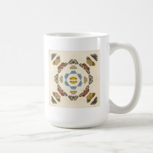 Eine seltene Beschreibung der Schmetterlinge und Kaffeetasse