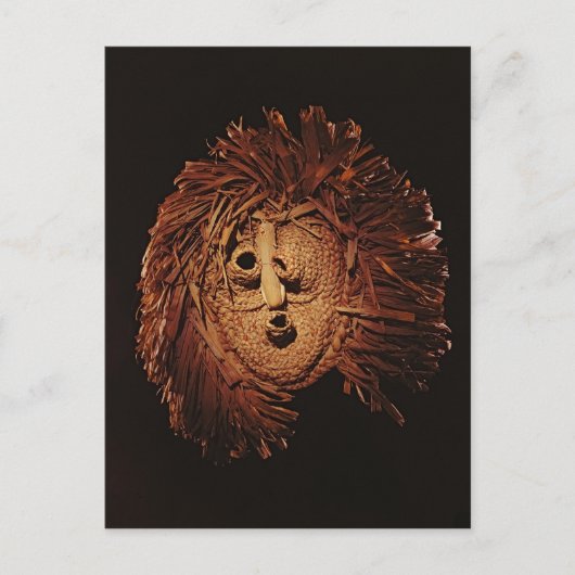 Eine Seneca-Maske für Winterritten Postkarte (Vorderseite)