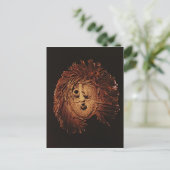 Eine Seneca-Maske für Winterritten Postkarte (Stehend Vorderseite)