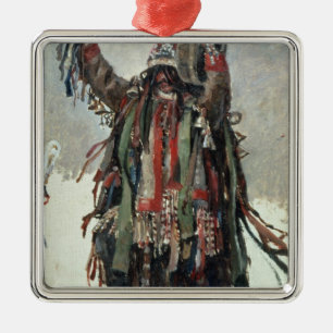 Eine Shamanskizze für Yermak Ornament Aus Metall