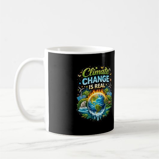Eine sich erwärmende Welt Kaffeetasse (Links)