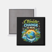 Eine sich erwärmende Welt Magnet (Vorderseite/Rückseite)
