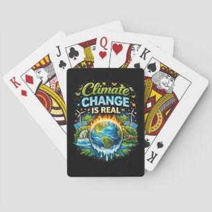 Eine sich erwärmende Welt Spielkarten