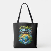 Eine sich erwärmende Welt Tasche (Rückseite)
