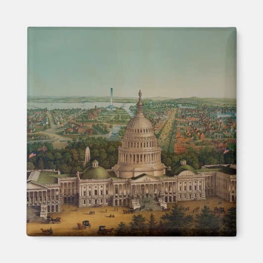 Eine Sicht auf Washington DC Magnet (Vorne)