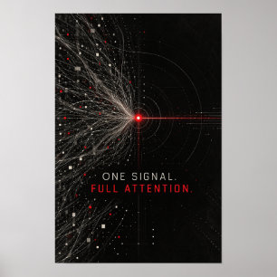 Eine Signalwand für volle Aufmerksamkeit - Motivat Poster