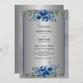 Eine Silberfeier der Liebe Einladung (Vorne/Hinten)