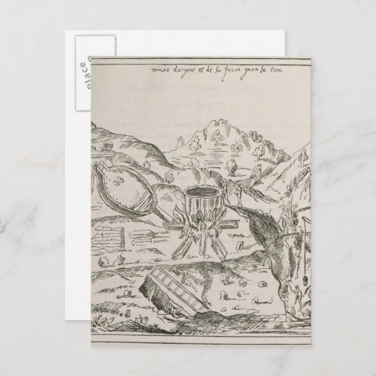 Eine Silbermine Postkarte (Vorne/Hinten)