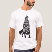 Eine Silhouette der Festigkeit T-Shirt (Vorderseite)