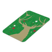 Eine Silhouette eines Hirsches mit Sternen Magnet (Linke Seite)