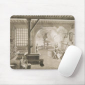 Eine silk Färberwerkstatt, vom 'Encyclopedie DES Mousepad (Mit Mouse)