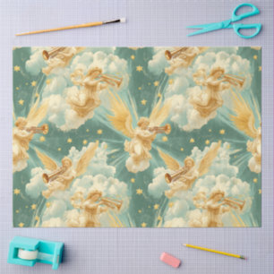 Eine singende Engelchor-Serie Design #12 Seidenpapier