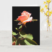 Eine Single-Rose -a Karte (Gelbe Blume)