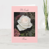 Eine Single-Rose Karte (Vorderseite)