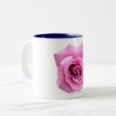 eine Single-Rose Zweifarbige Tasse (Vorderseite Links)