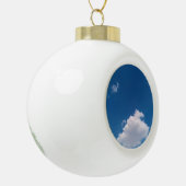 Eine Single-Wolke Keramik Kugel-Ornament (Links)