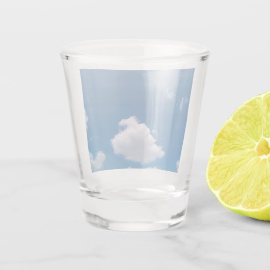 Eine Single-Wolke Schnapsglas (Rückseite)