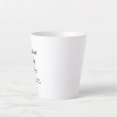 Eine Situation Latte Tasse (Vorderseite)