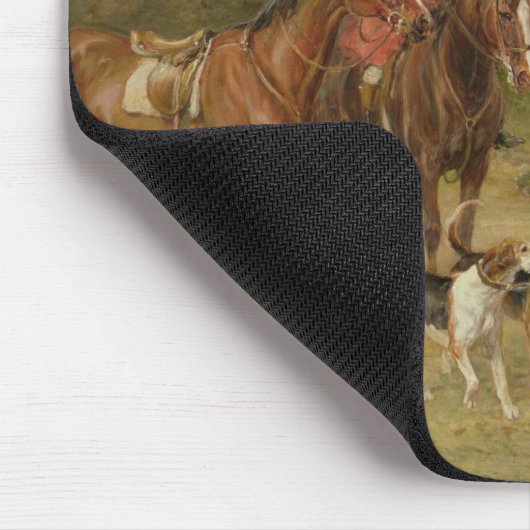 Eine Sitzung an den drei Tauben Mousepad (Ecke)