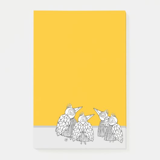 Eine Sitzung der Birds Dry Erase Board Post-it Klebezettel (Vorderseite)