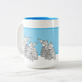 Eine Sitzung der Birds Dry Erase Board Zweifarbige Tasse (Vorderseite Links)