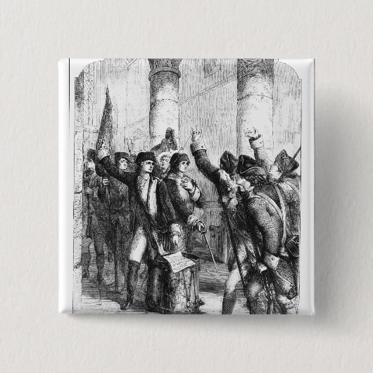 Eine Sitzung der irischen Freiwilligen Button (Vorderseite)