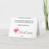 Eine Sitzung der Sinnesgruß-Karte Karte (Rückseite)