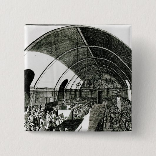 Eine Sitzung des Jacobin Vereins, 1791 Button (Vorderseite)