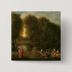 Eine Sitzung in einem Park Button