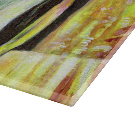 Eine Sixtinische ChapeI Phase eines ChaIIenge Cutt Schneidebrett (Ecke)