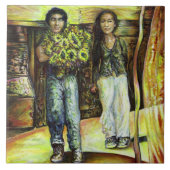 Eine Sixtinische HerausforderungI Phase einer ChaI Fliese (Vorderseite)