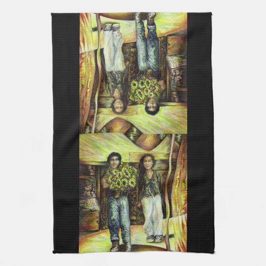 Eine Sixtinische HerausforderungI Phase einer ChaI Geschirrtuch (Vertikal)