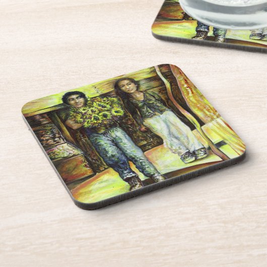 Eine Sixtinische HerausforderungI Phase einer ChaI Getränkeuntersetzer (Linke Seite)