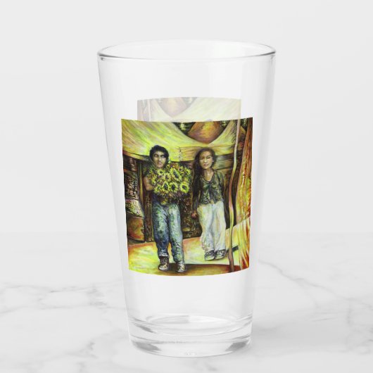 Eine Sixtinische HerausforderungI Phase einer ChaI Glas (Rückseite)