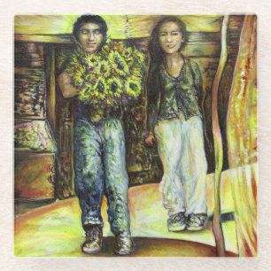 Eine Sixtinische HerausforderungI Phase einer ChaI Glasuntersetzer