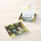 Eine Sixtinische HerausforderungI Phase einer ChaI Glasuntersetzer (Schrägansicht)