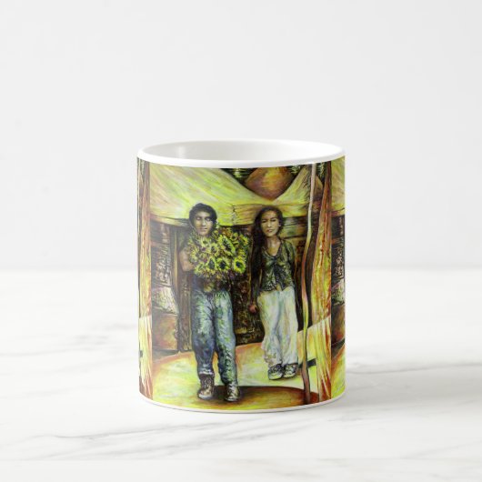 Eine Sixtinische HerausforderungI Phase einer ChaI Kaffeetasse (Mittel)