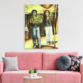 Eine Sixtinische HerausforderungI Phase einer ChaI Leinwanddruck (Insitu (Wohnzimmer))