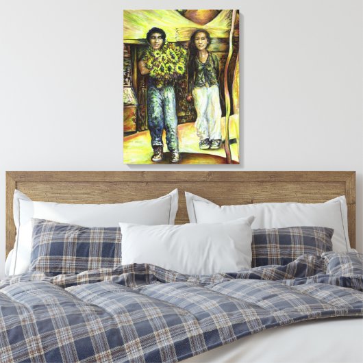 Eine Sixtinische HerausforderungI Phase einer ChaI Leinwanddruck (Insitu (Schlafzimmer))