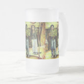 Eine Sixtinische HerausforderungI Phase einer ChaI Mattglas Bierglas (VorderseiteRechts)