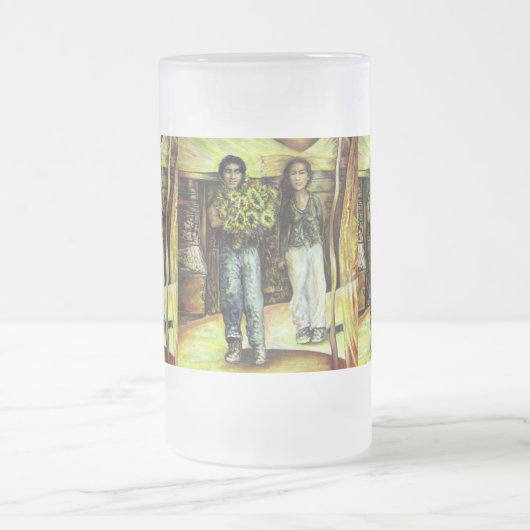 Eine Sixtinische HerausforderungI Phase einer ChaI Mattglas Bierglas (Mittel)