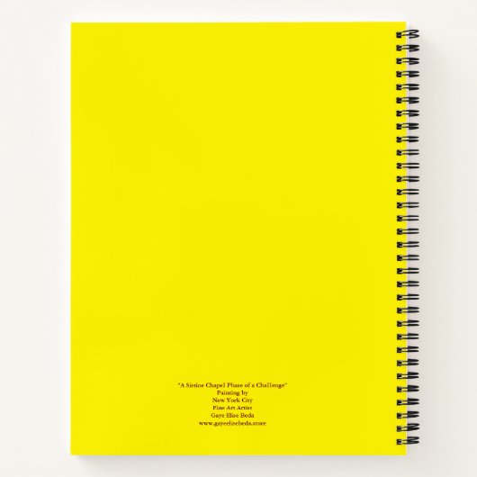 Eine Sixtinische HerausforderungI Phase einer ChaI Notizblock (Rückseite)