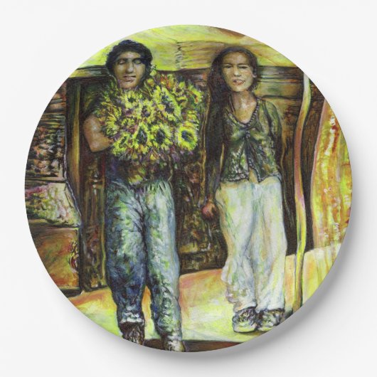 Eine Sixtinische HerausforderungI Phase einer ChaI Pappteller (Vorderseite)