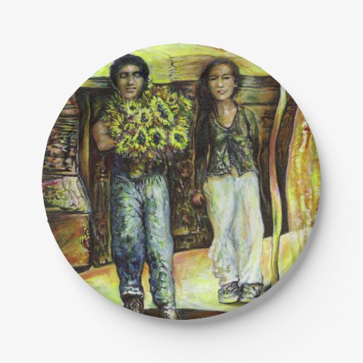 Eine Sixtinische HerausforderungI Phase einer ChaI Pappteller (Vorderseite)