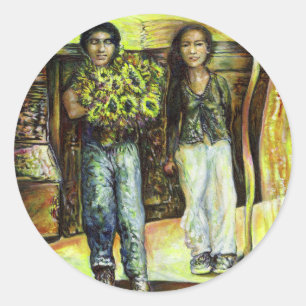 Eine Sixtinische HerausforderungI Phase einer ChaI Runder Aufkleber