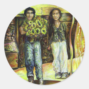 Eine Sixtinische HerausforderungI Phase einer ChaI Runder Aufkleber