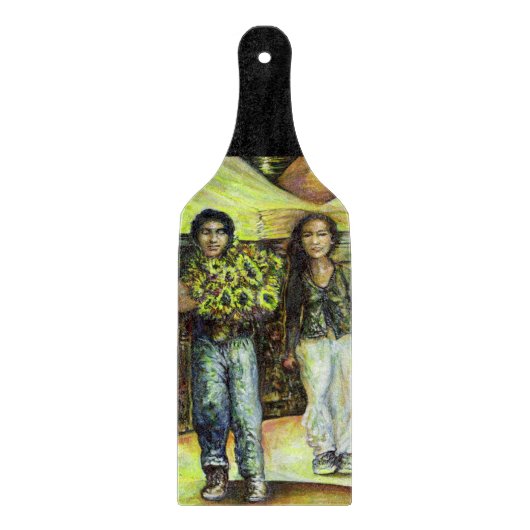 Eine Sixtinische HerausforderungI Phase einer ChaI Schneidebrett (Vorderseite)