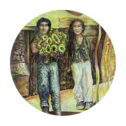 Eine Sixtinische HerausforderungI Phase einer ChaI Schneidebrett (Vorderseite)