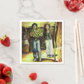 Eine Sixtinische HerausforderungI Phase einer ChaI Serviette (Beispiel)